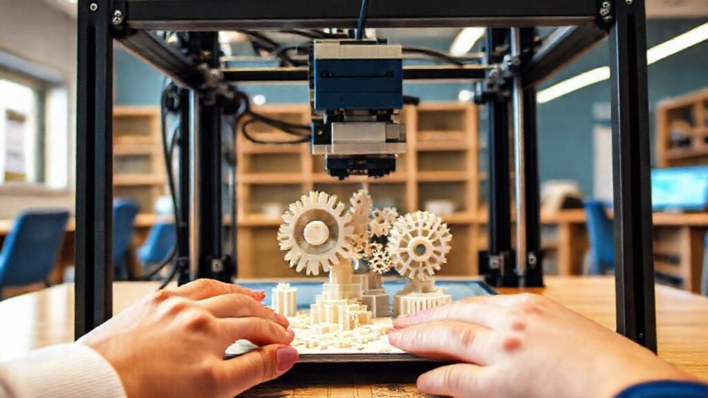 Estudiantes crean diseños con impresora 3D