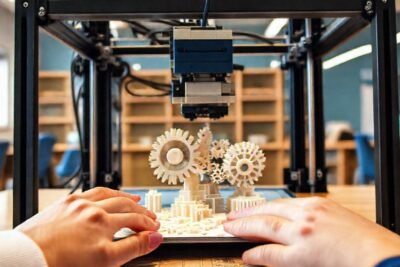 Estudiantes crean diseños con impresora 3D