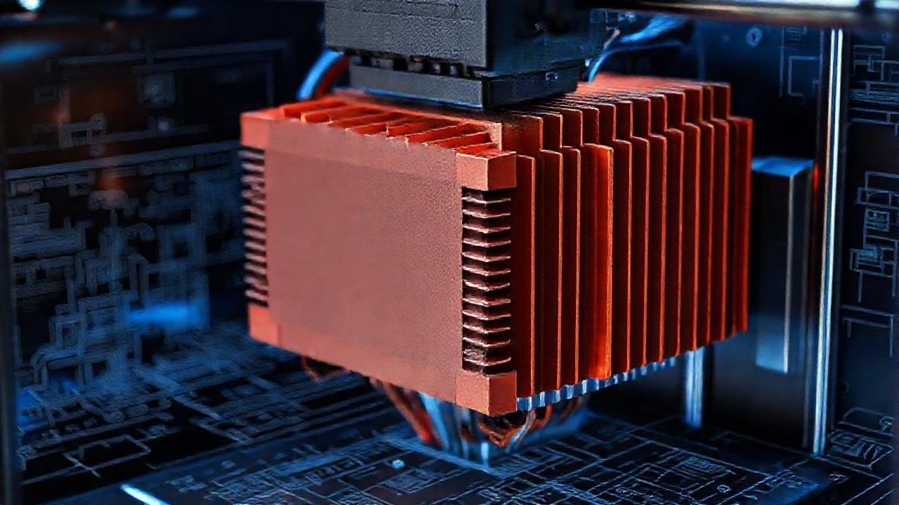 Impresora FDM con diseño técnico detallado