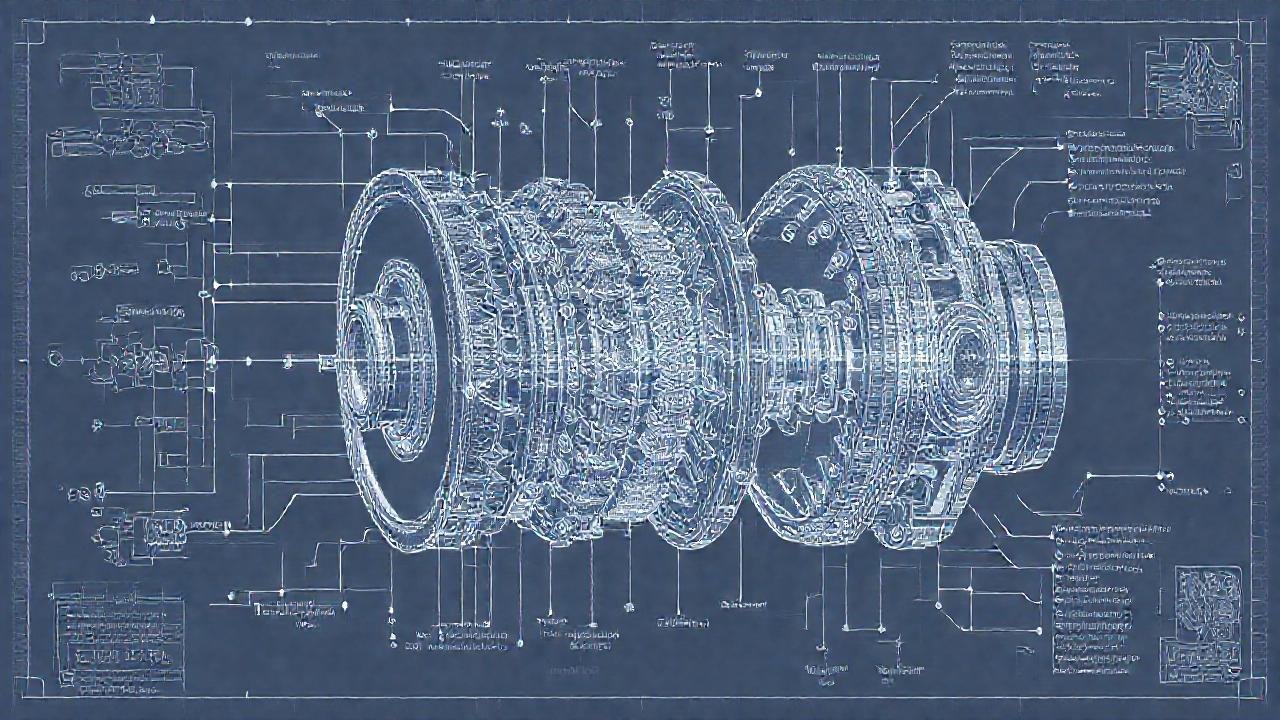 Es una ilustración técnica detallada