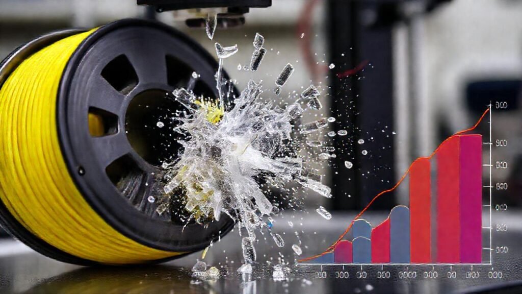 El filamento ABS se fracturó bajo presión