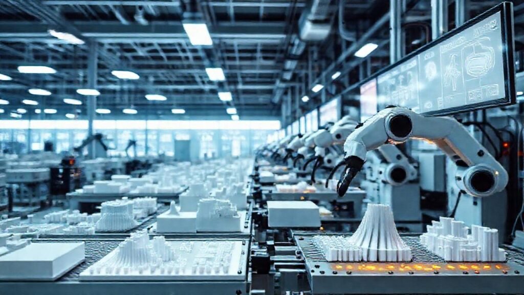 Factoría futurista imprime prototipos robóticamente