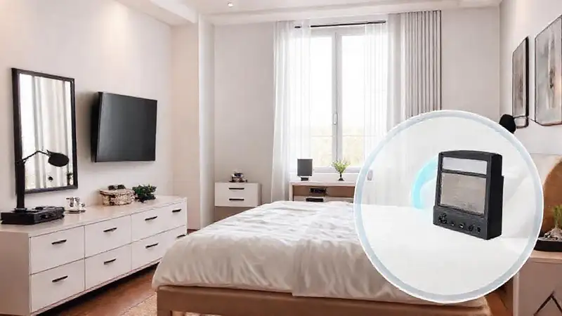 Equipo moderno para habitación limpia