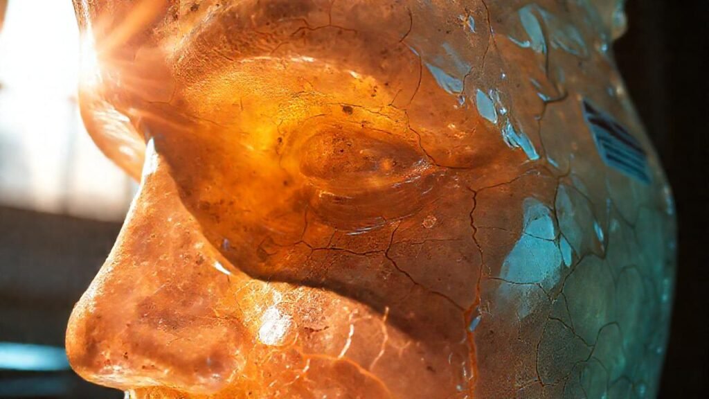 Escultura resina dañada