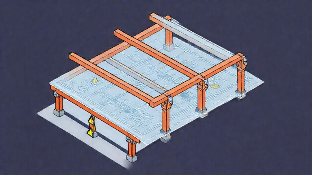 Planos técnicos muestran acero en construcción