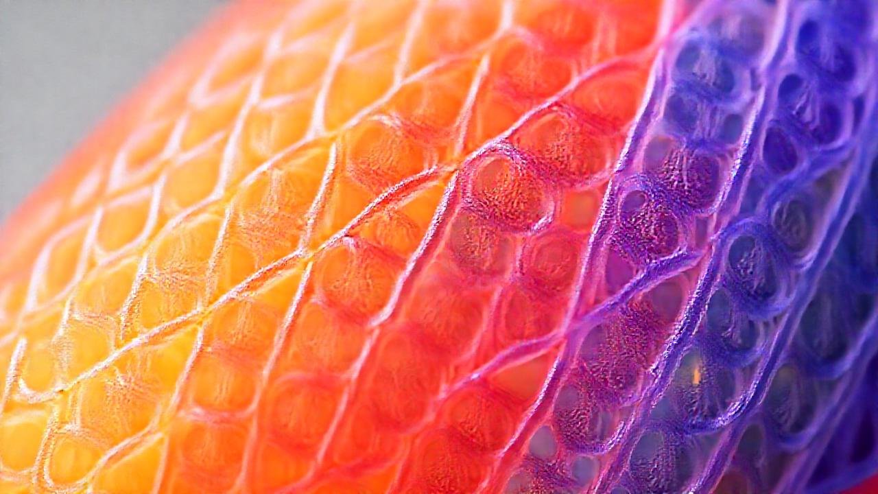 Textura flexible y colorida de nylon