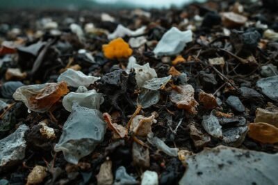 Contaminación visual y lenta descomposición tristen