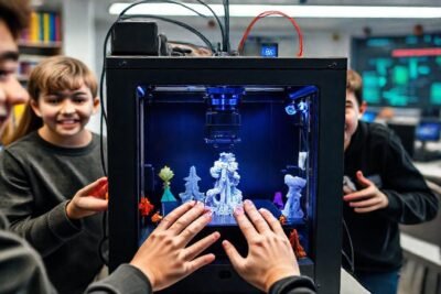 Estudiantes crean diseños 3D vibrantes