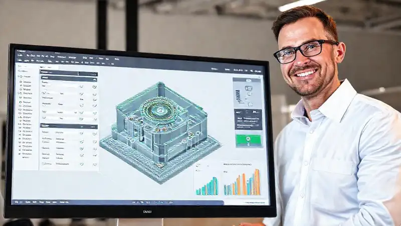 El diseño 3D aprueba un modelo complejo