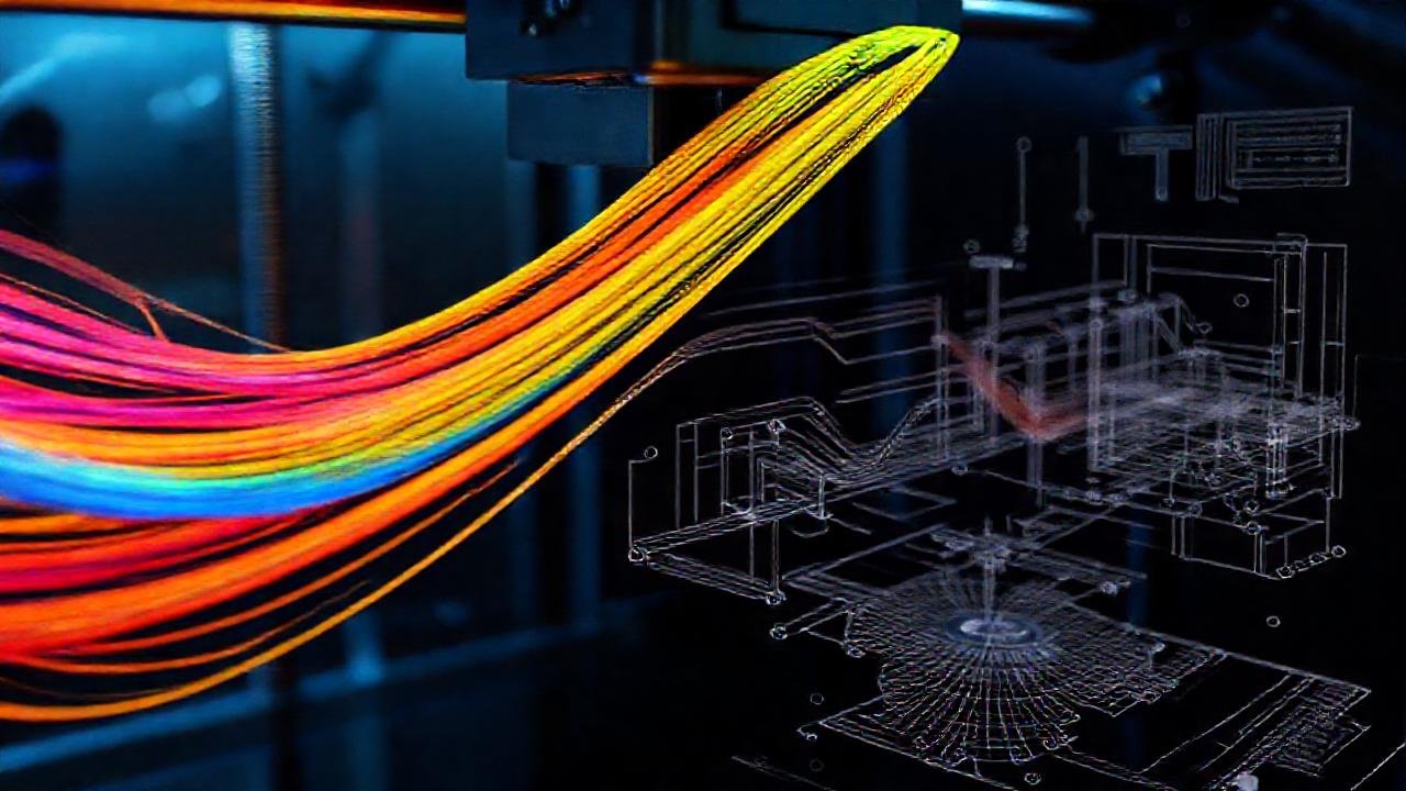 Impresora 3D de alta velocidad, detalles vibrantes