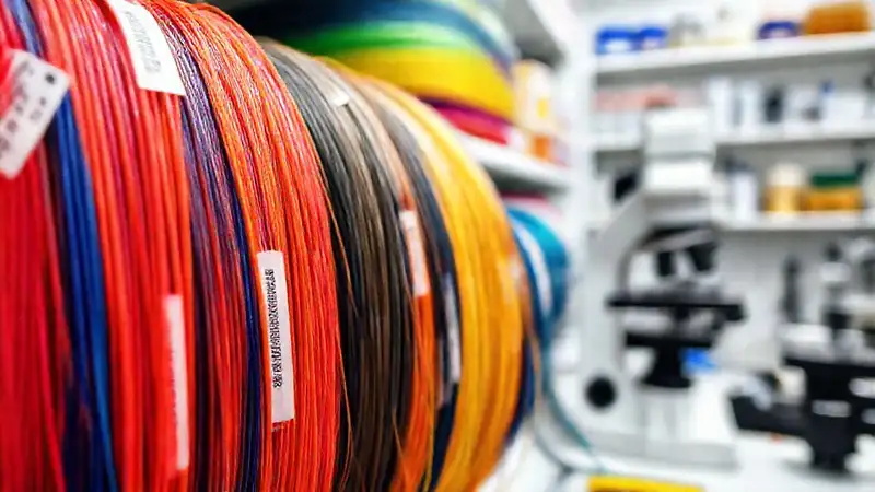 Spool de colores y ciencia organizada