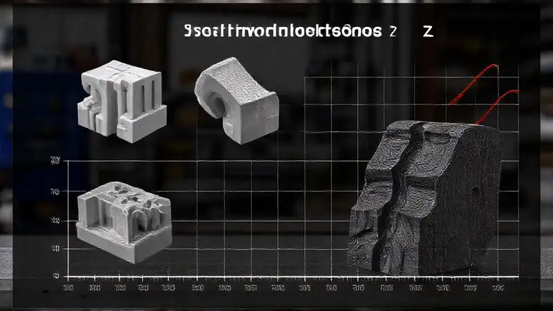 Comparación industrial de piezas impresas 3D