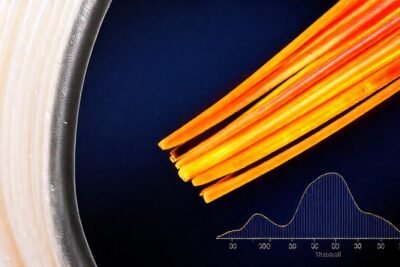 Filamento ABS: ilustración técnica vibrante