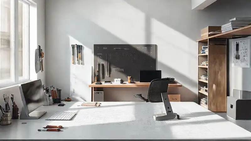 Espacio de trabajo minimalista y profesional