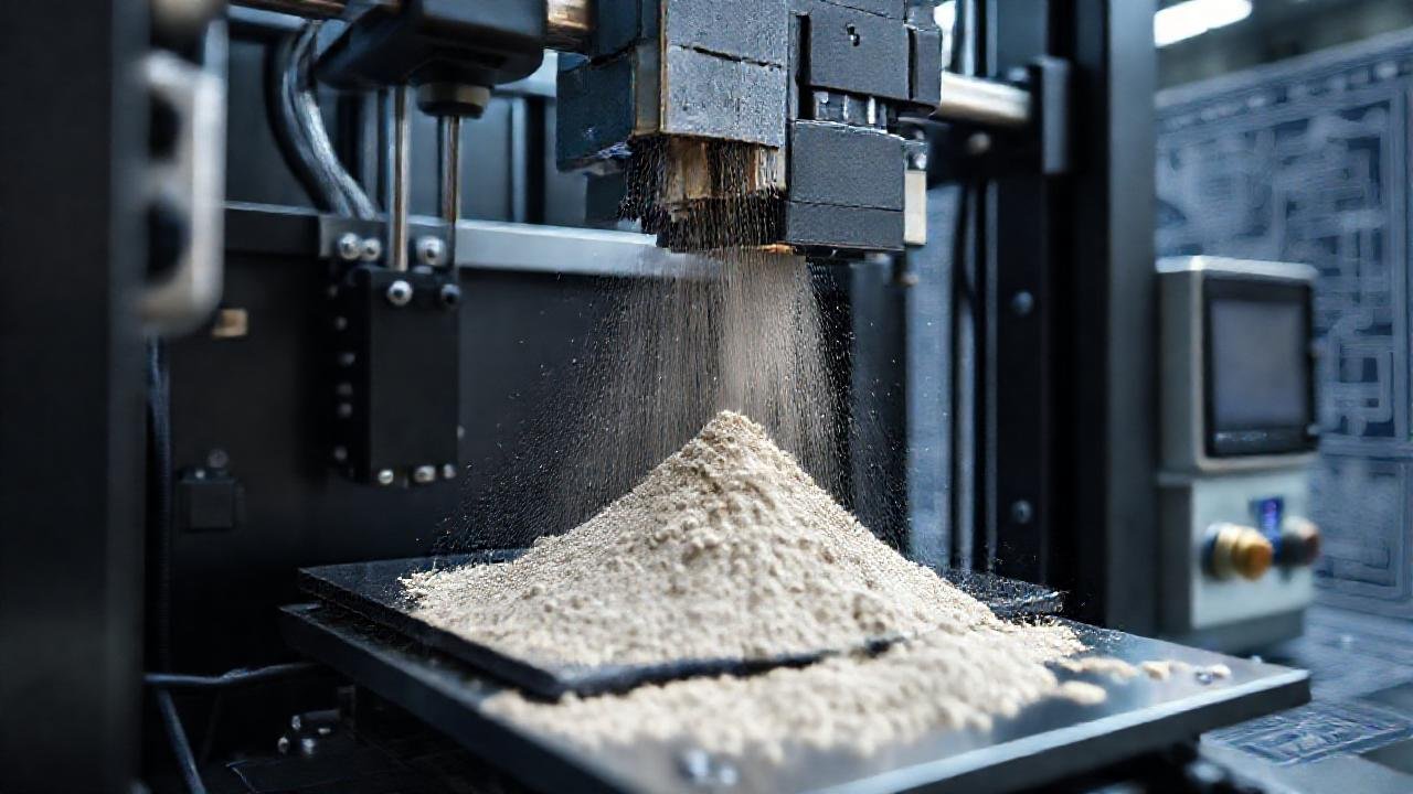 Impresora 3D industrial de metales detallada