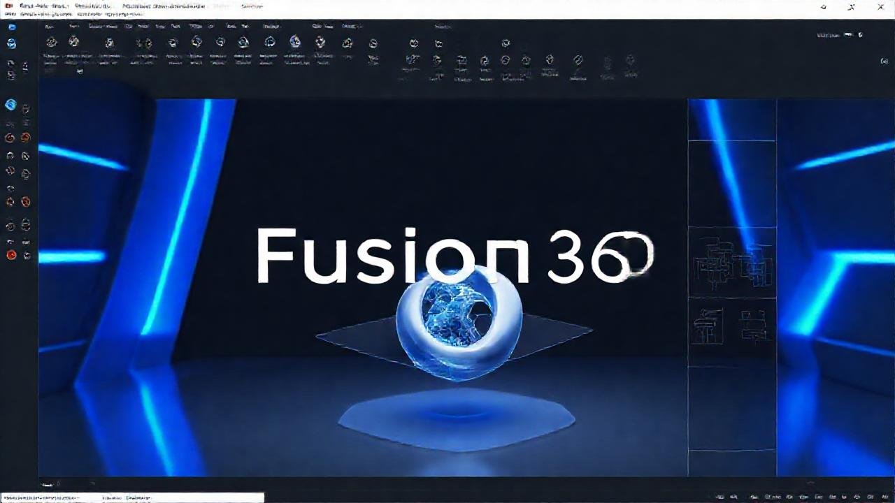 Interfaz CAD futurista, diseño profesional digital