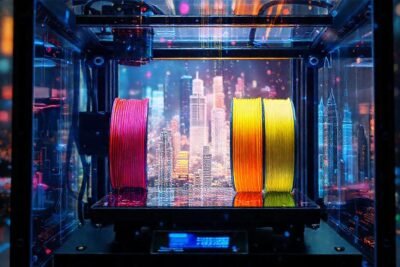 Impresión 3D crea ciudades futuristas vibrantes