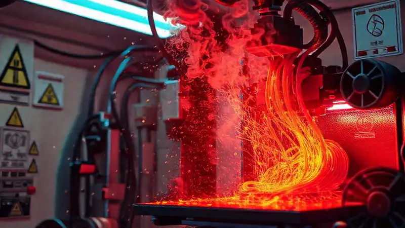 El calor derrite el filament en la sala