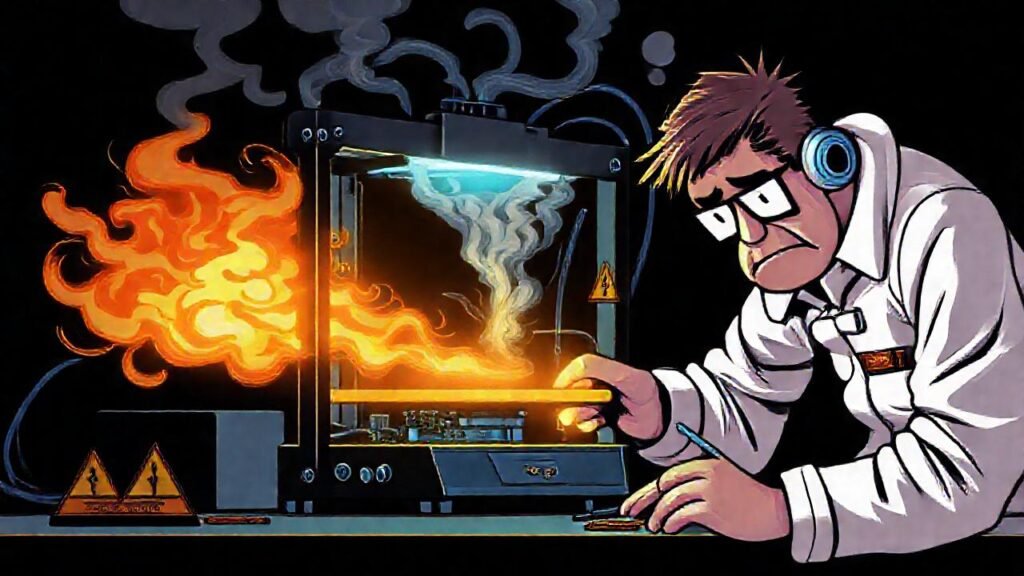 Impresora 3D sobrecalentada causa frustración