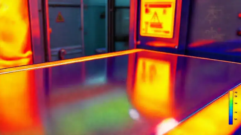 Protección térmica en laboratorio científico