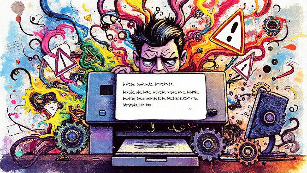 Impresora defectuosa: caos de colores