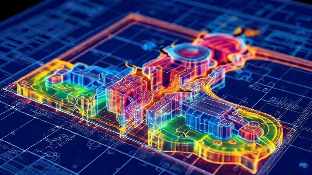 Un diseño 3D técnico