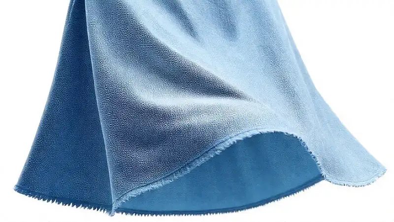 Muestra textil flotante