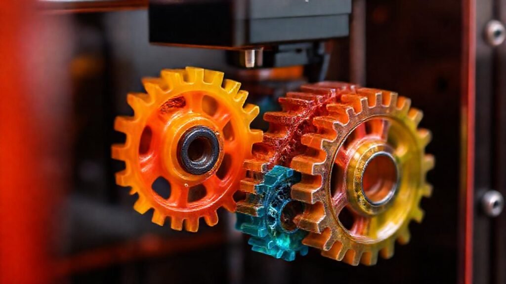 Impresión 3D profesional de engranajes vibrantes
