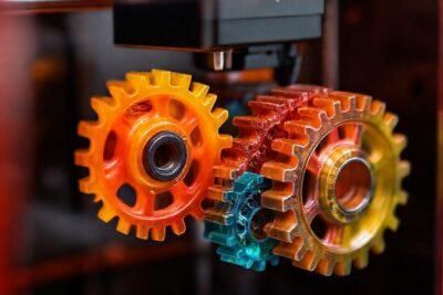 Impresión 3D profesional de engranajes vibrantes