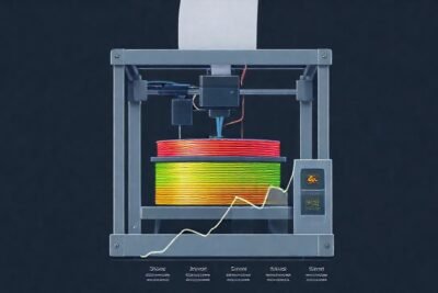 Impresora 3D: diseño limpio y eficiente