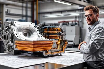 Diseño industrial crea piezas precisas y brillantes