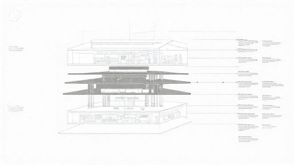Diagramas complejos ilustran conceptos técnicos de forma clara