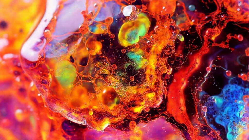 Resina 3D: textura vibrante y futurista