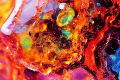 Resina 3D: textura vibrante y futurista