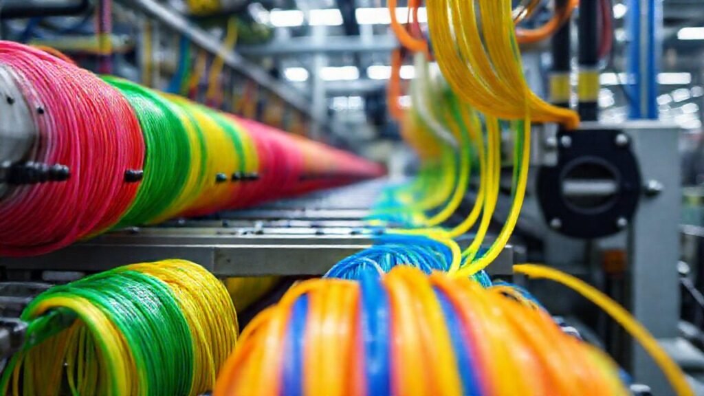 Plástico reciclado crea filamento industrial vibrante