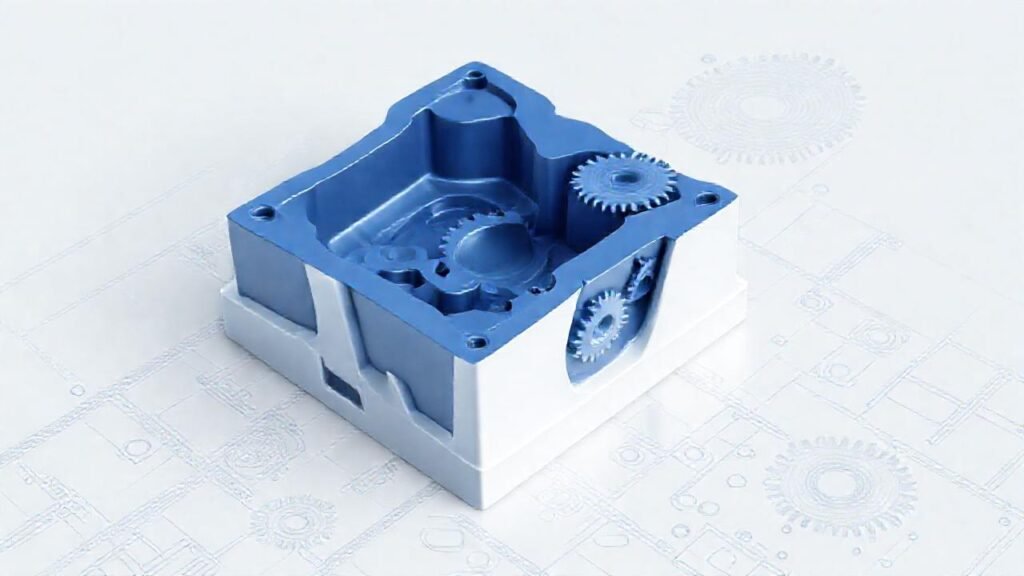 Diseño técnico 3D moderno y vibrante