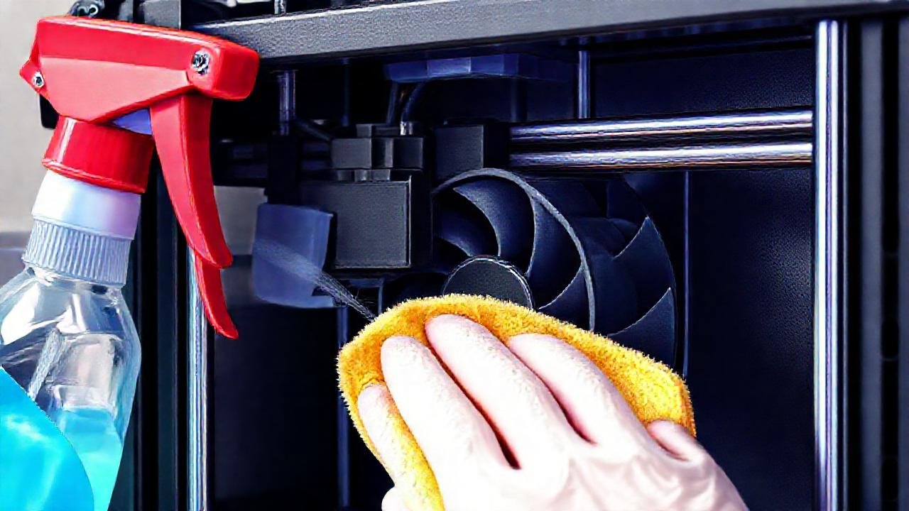 Impresora 3D: limpieza detallada y vibrante