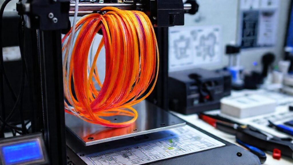 El técnico resolvió problemas de la impresora 3D