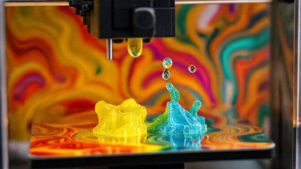 Impresión 3D crea texturas vibrantes y abstractas