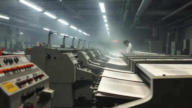 Un técnico trabaja en un ambiente industrial