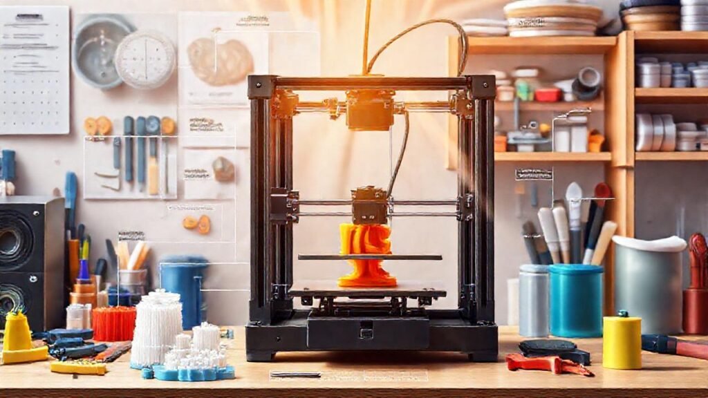 Impresora 3D: diseño técnico y organizado