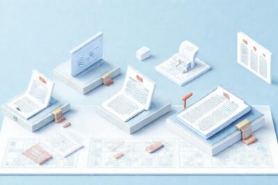 Modelos 3D profesionales ilustran plataformas digitales