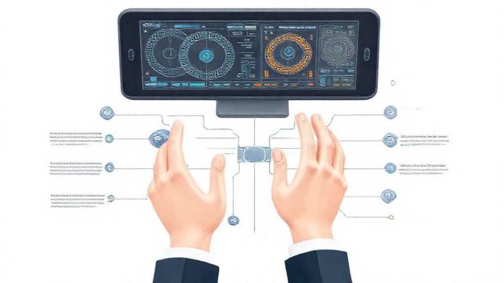 Diagrama técnico visualmente detallado e interactivo