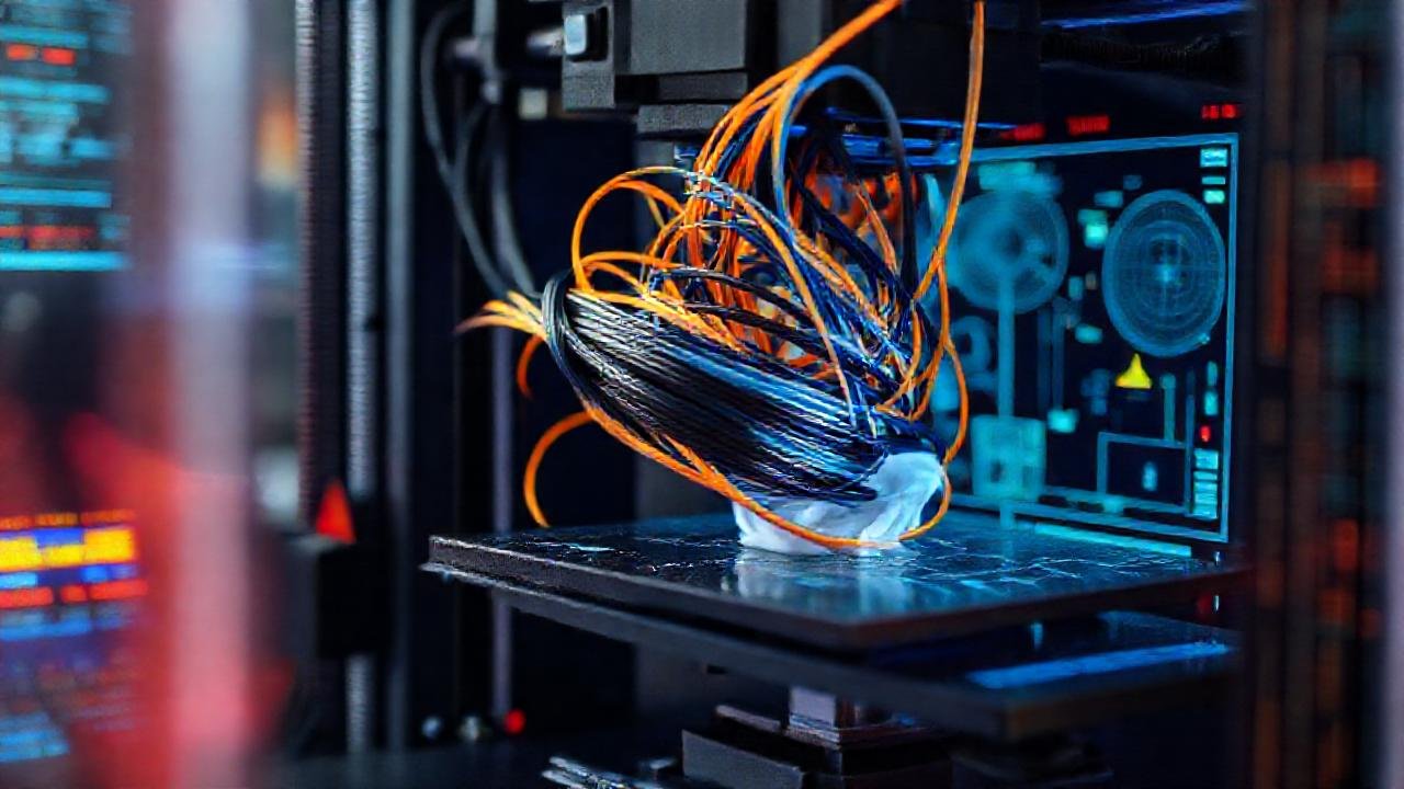 Impresión 3D fallida, caos técnico