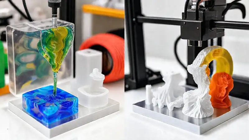 Impresión 3D comparativa de piezas detalladas